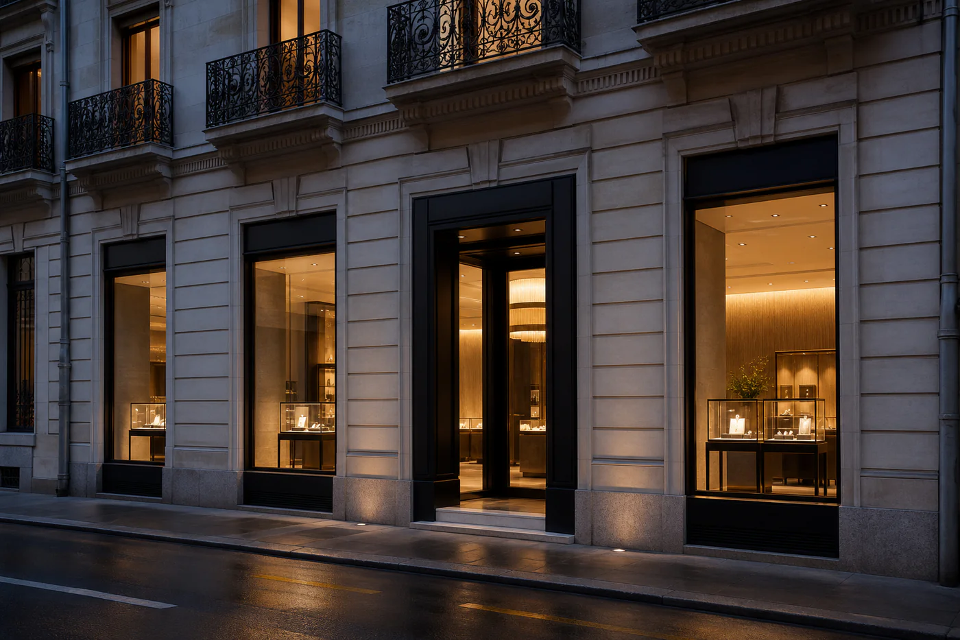 Merveille Swiss showroom on Rue du Rhône in Geneva